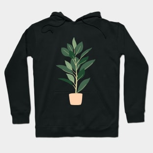 Boho Minimalist potter plants Hoodie